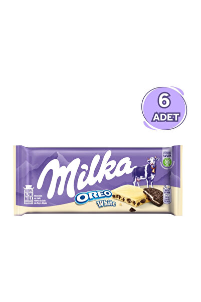 Milka Oreo White Beyaz Tablet Çikolata 100 gr - 6 Adet