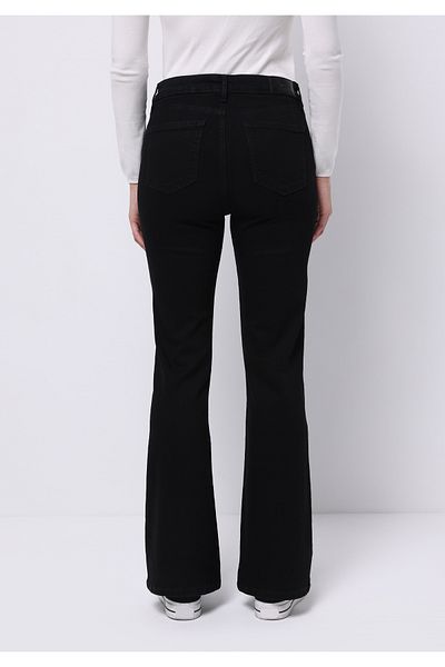 Colin's Regular Fit Mid Waist Bootcut Women's Black Black Denim Pocket Jean Trousers