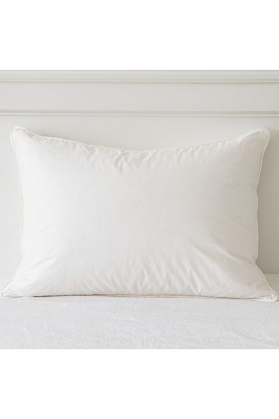 Boema Home Deco Perna puf si pana de gasca, nivel de fermitate ridicat, 1500 g, 50x70 cm, Alb