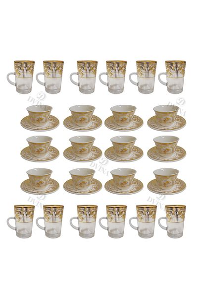 DVINA 36-piece coffee cup and tea set with saucers