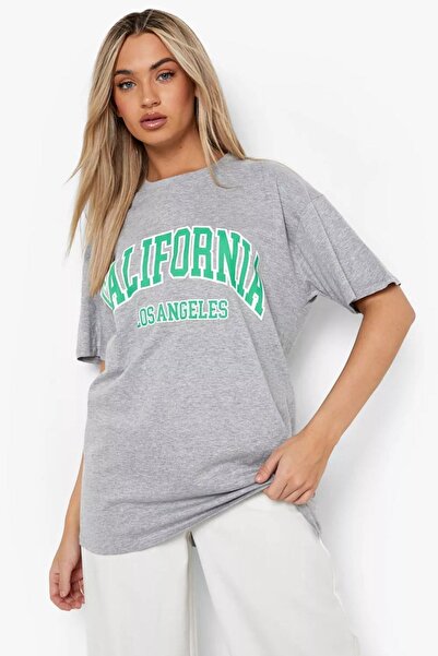 CLAYES Γκρι Oversize California T-shirt - Oversize