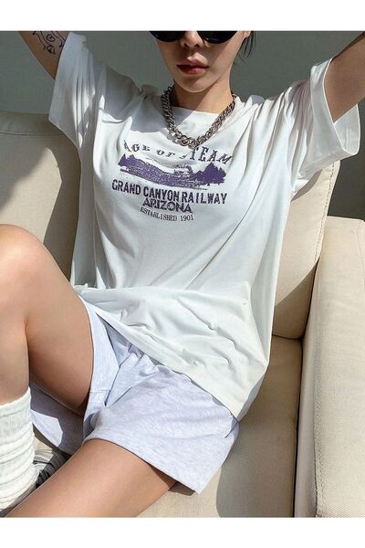 CLAYES Μπλουζάκι Age Of Stream Λευκό Oversize