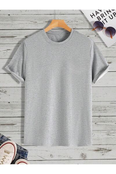 CLAYES Trust Mast Suprem Футболка з сірим принтом Oversize з коротким рукавом з екіпажем Tisort