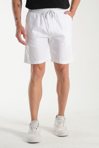 ByWear White Linen Shorts