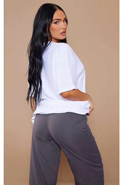 CLAYES Λευκό Oversize Alaska T-shirt - Oversize Printed