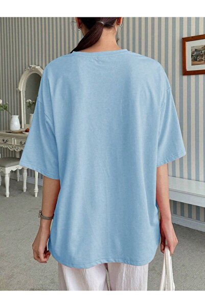 CLAYES Tricou cu mânecă scurtă Sweet Candy - Tricou cu mânecă scurtă cu gât supradimensionat