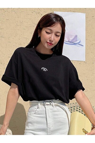 CLAYES Sweet Candy Single Jersey T-Shirt - Printed Oversize Crew Neck Short Sleeve T-Shirt