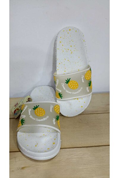GEZER YAZLIK KIZ ÇOCUK ANANAS DESENLİ RAHAT TABAN GÜNLÜK TERLİK