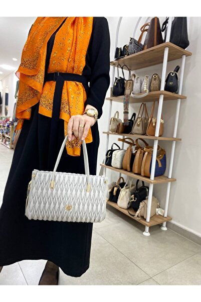 Levidor A.Gray Embossed Diamond Pattern Levidor Handbag