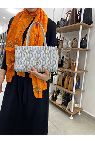 Levidor A.Gray Embossed Diamond Pattern Levidor Handbag