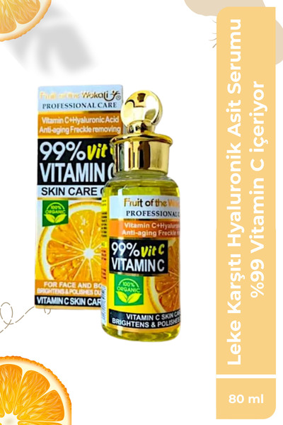 Genel Markalar %99 C Vitamini & Hyaluronik Asit Serumu Leke Karşıtı, Aydınlat...