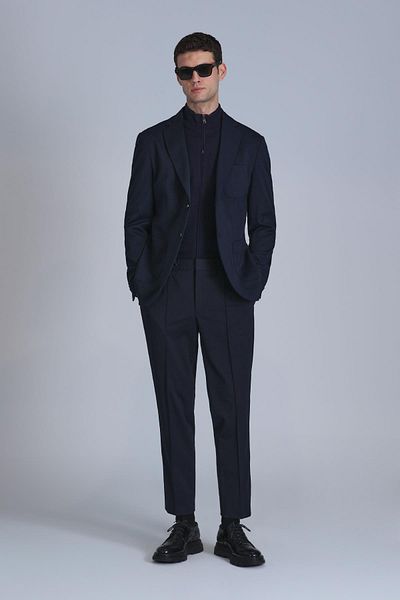 Lufian Jachetă Blazer pentru bărbați Antoni Sports Slim Fit Bleumarin