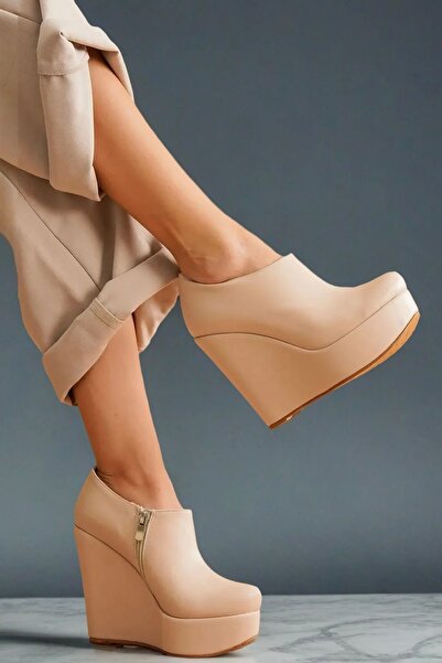 PayBuy Γυναικεία Κομψά Παπούτσια Wedge Heel Κοντές Μπότες Abaco Special Desig...