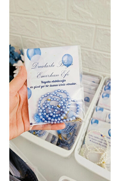 Hediye Atölyem Kisiye Özel İSİMLİ Sünnet Mevlidi Bebek Mevlidi inci Plastik B...