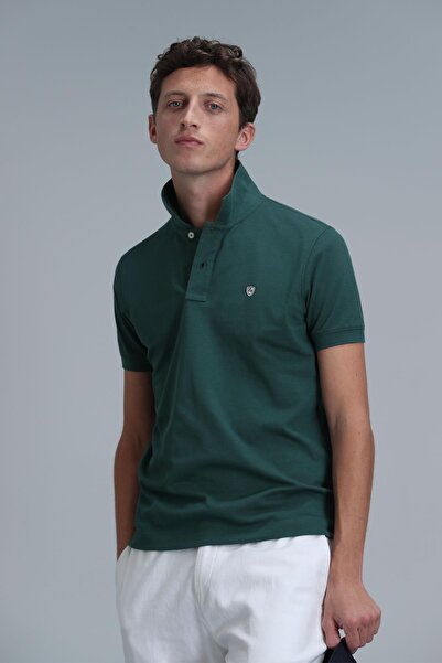 Lufian Minimalist Polo Yaka Kısa Kol Erkek T-shirt - Günlük Şıklık