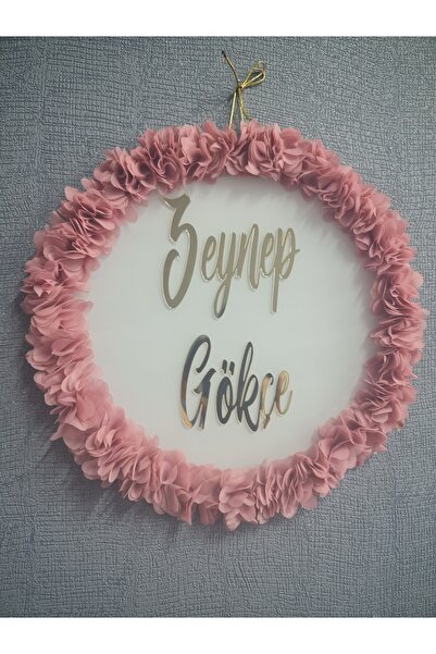 buketiket Yenidoğan ve Kız Bebek Kapı ve Duvar Süsü