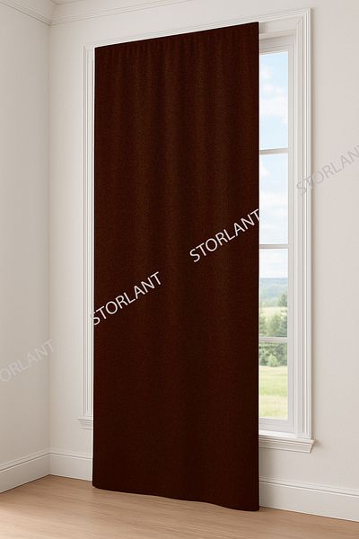 Storlant Plain Pleated Brown Blackout Blackout Curtain – Lightproof L Darkens the Entire Room! Favorite Product