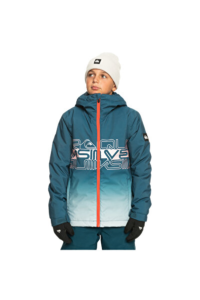 Quiksilver Mission Engineered Youth Erkek Çocuk Mavi Snowboard Ceketi ERKEK Ç...