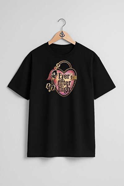 Bahriyeli Collection Oversize Ever after High Doll Chest Design Unisex T-Shirt