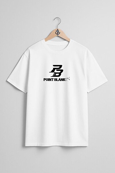 Bahriyeli Collection Tricou Unisex cu Design pentru Piept Point Black Supradi...