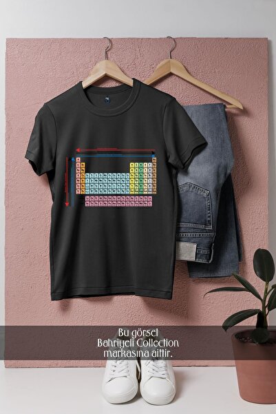Bahriyeli Collection Oversize Kimya Periyodik Tablo - Cetvel Tasarımlı Unisex...