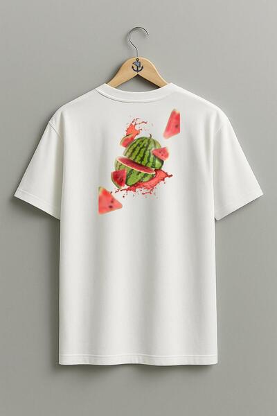 Bahriyeli Collection supradimensionat Summer Fruit Watermelon Designul spate ...