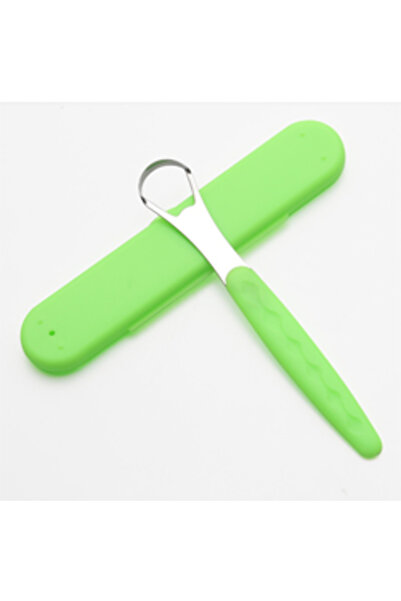 Choice مكشطة لسان من الفولاذ المقاوم للصدأ باللون الأخضر مع حقيبة سفر محمولة ...