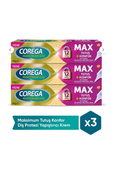 Corega Yastık Konforu Yapıştırıcı Krem 40 Gr 3