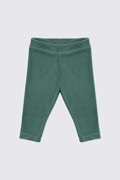 Panço Kız Bebek Fitilli Yeşil Pantolon