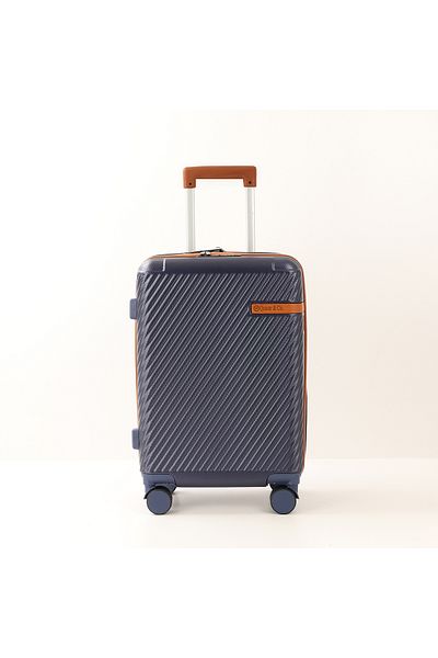 Quasar & Co. Troler mediu extensibil 64x41x26.5-31cm,bagaj cala,valiza cu cifru,geamantan cu 4 roti,ABS,albastru