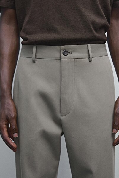 Massimo Dutti Pamuk karışımlı yarı jogger pantolon