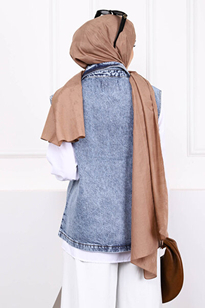 İmajButik Mavi Cepli Önü Çıtlı Kot Yelek