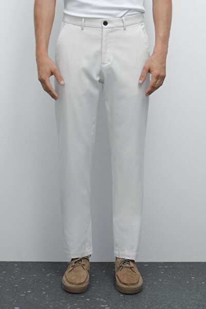 Massimo Dutti Slim fit dokulu pantolon