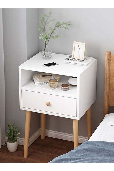 Generic Home large capacity 45*35*60cm bedside table storage bedside table bedside coffee table with drawer