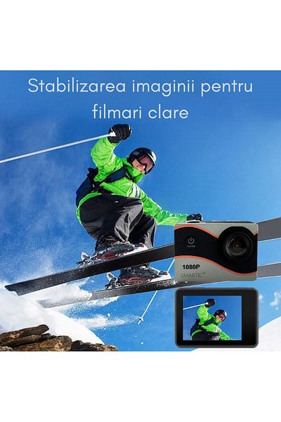 SMARTIC Sport video camera, Full HD 1080p, 12MP, 900mAh, waterproof, Wi-Fi