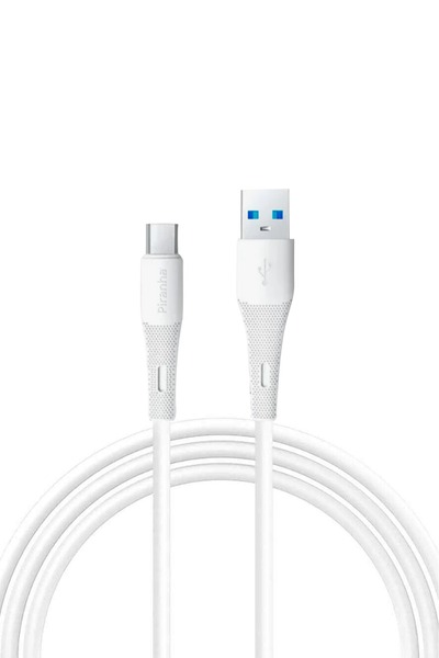 Piranha 3374 Type-c To Usb-a Silikon Şarj Kablosu / 3a Hızlı Şarj / 1 Metre Kablo Uzunluğu