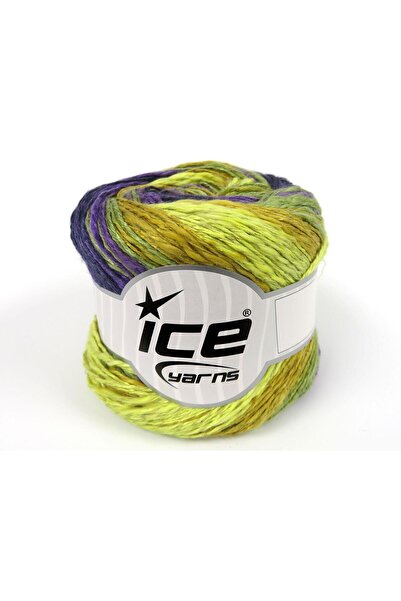 Ice yarns (4 قطع 100 جرام) لينين فيسكوت كتان، قطن، فيسكوز 4 عبوات