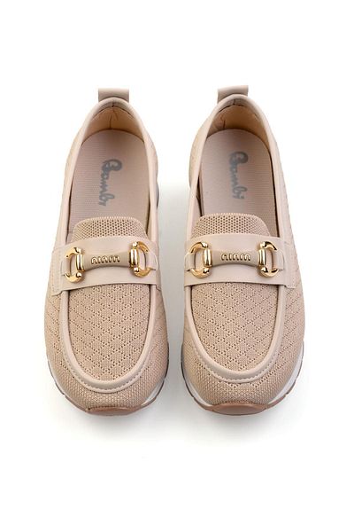 Bambi Beige Women's Loafer Shoes K 01311000382