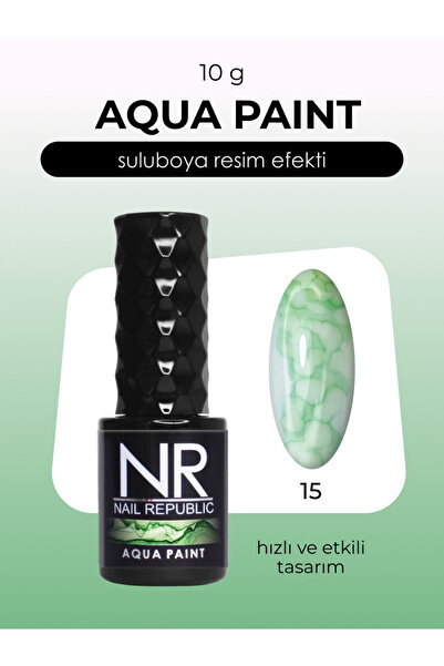 Nail Republic Kalıcı Oje AQUA PAINT 15 - Sulu Boya Etkili Tırnak Sanatı İçin