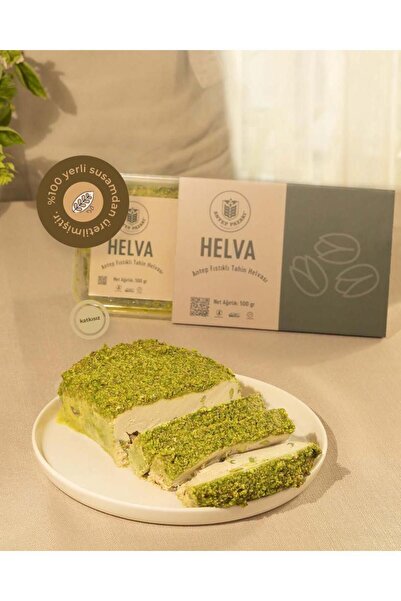 Antep Pazarı Antep Fıstıklı Tahin Helvası 500 Gram