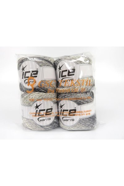 Ice yarns (4 Pcs the 100g.) Linen Viscot Linen, Cotton, Viscose 4 Pack