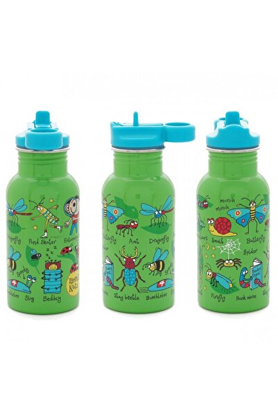 Tyrrell Katz 400 ml Stainless Steel Flask with Straw Bugs