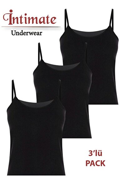 İntimate Women's 3 Piece Basic Tank with Rope Strap