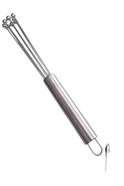 IVORY Profosyonel Top uçlu Ayarlanabilir Paslanmaz Kısa Çelik Çırpıcı (25 cm)