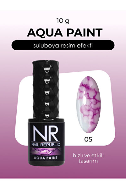 Nail Republic Kalıcı Oje AQUA PAINT 05 Pembe – Sanatsal Tırnak Tasarımı Için ...