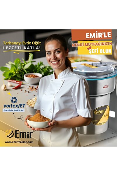 Emir Endüstriyel Mutfak Tarhana Öğütücü Elektrikli Kurugıda Tarhana Çekme Makinası Öğütücü Değirmen Makinesi 1500 Gr 28000 D