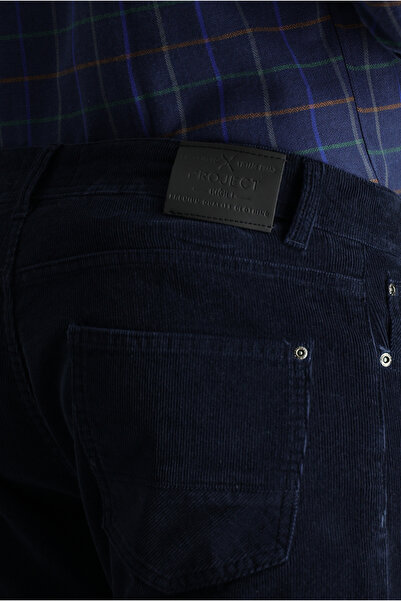 Kiğılı Slim Fit Dar Kesim Likralı Kadife Pantolon