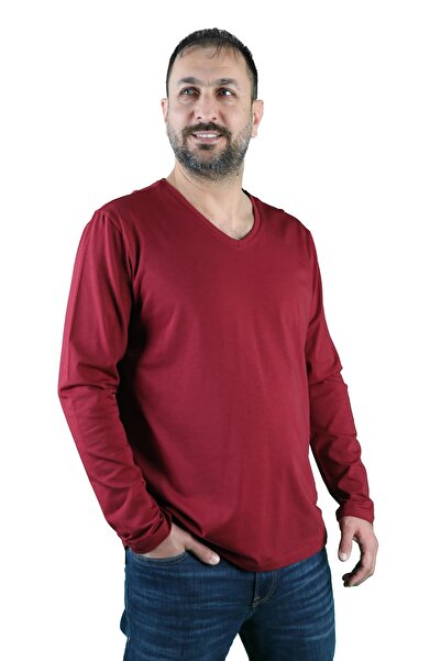 BALİNS Erkek Süprem V Yaka Uzun Kollu Tişört