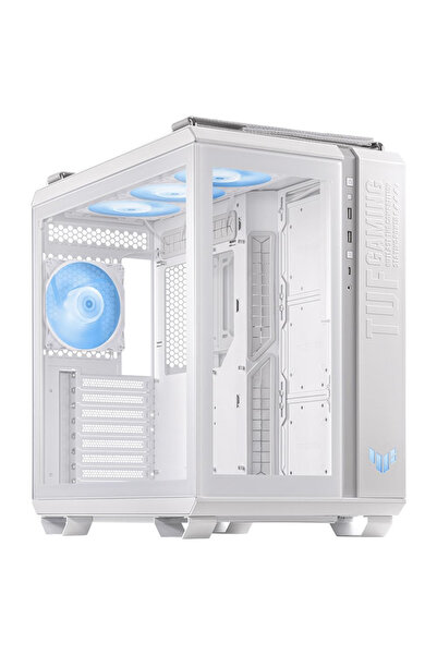 ASUS TUF Gaming GT502 PLUS Temperli Cam USB Type-C Beyaz ATX Mid-Tower Gaming...