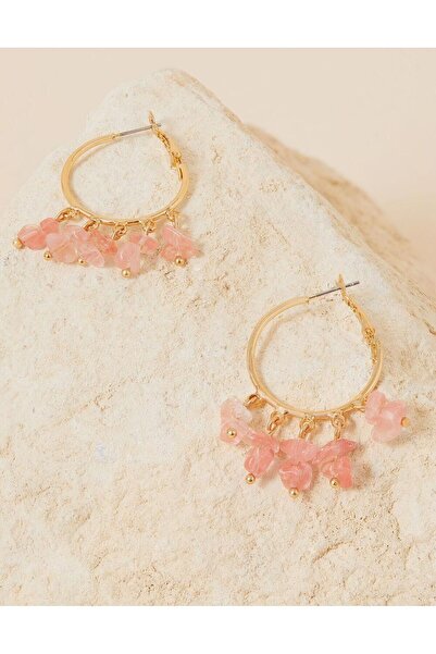 Accessorize Sallantılı Halka Küpe Pembe